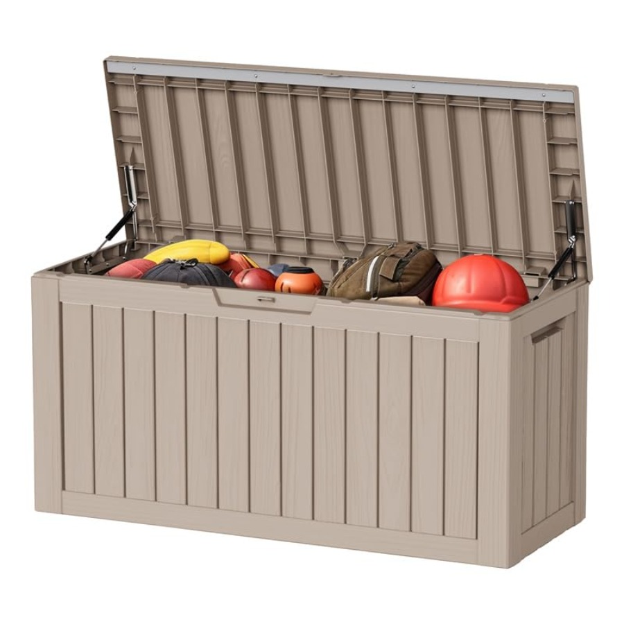 Outdoor Furniture With Storage For Cushions - Outdoor Deck Box Waterproof Resin Storage