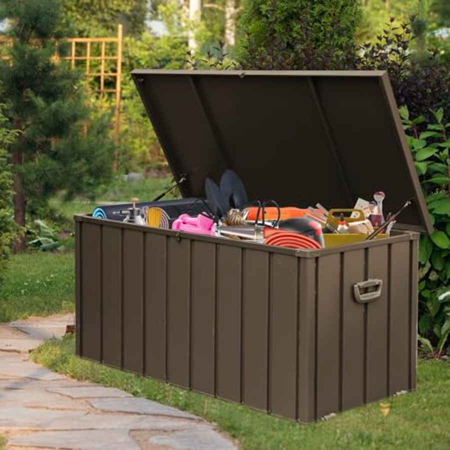 Outdoor Furniture With Storage For Cushions - 160 Gallon Deck Box Outdoor Storage