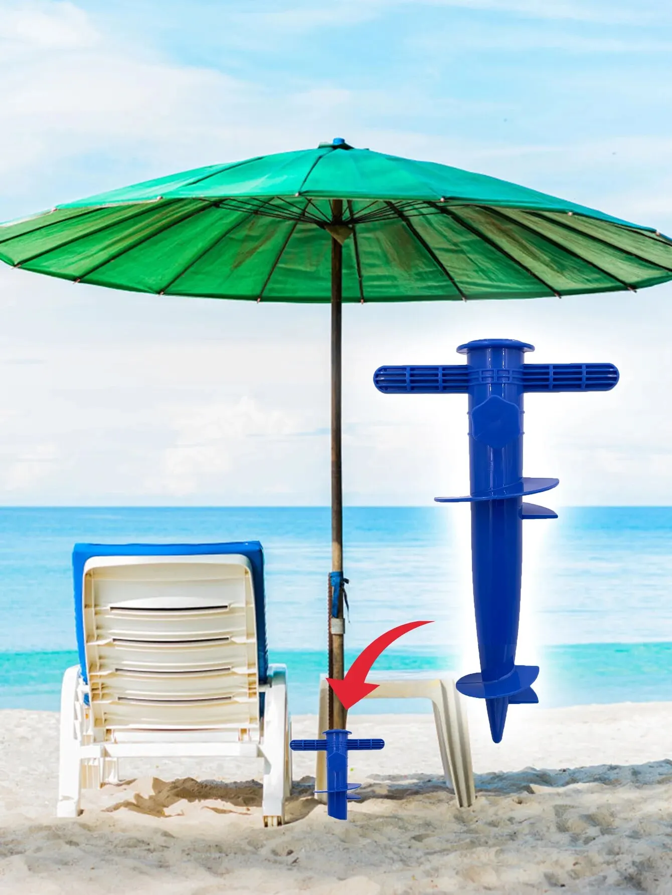 Outdoor Furniture Umbrella - 1 Piece of Plastic Umbrella Plug