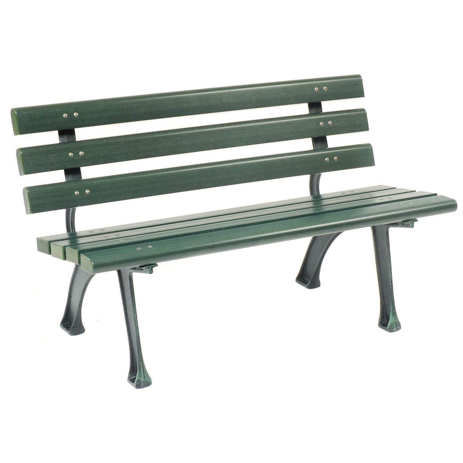 Outdoor Furniture Recycled Plastic - 4ft Outdoor Park Bench with Backrest