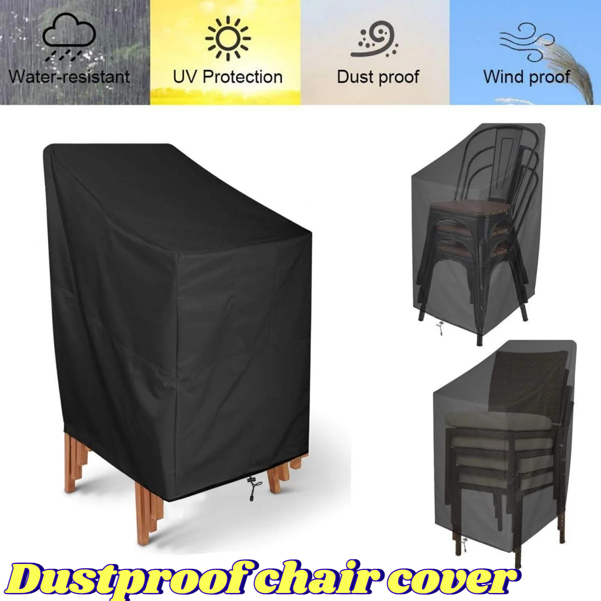 Outdoor Furniture With Covers - Stacking Outdoor Chair Cover Waterproof Patio