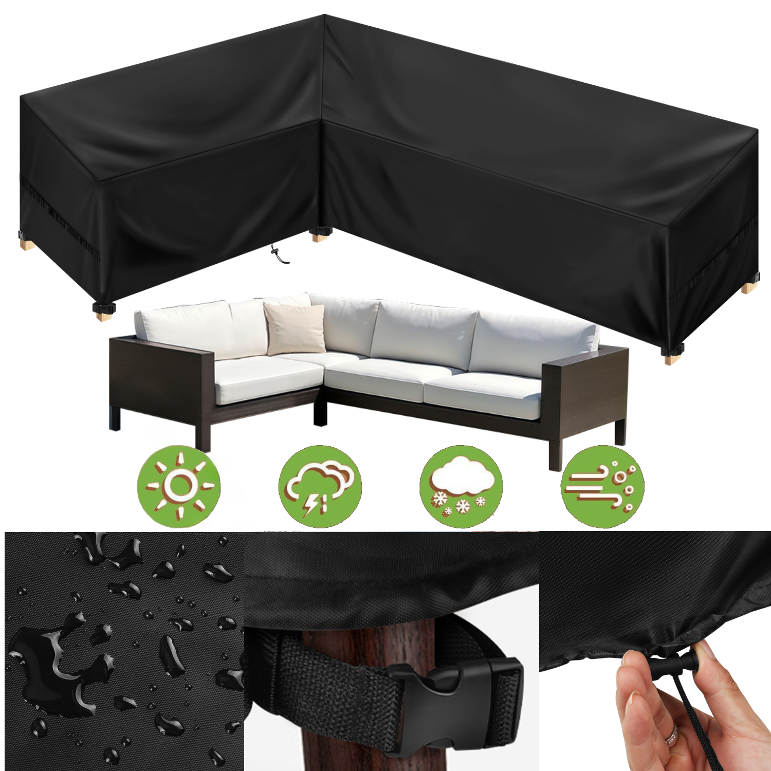 Outdoor Waterproof Sectional S - Outdoor Furniture Fabric Waterproof recensie en prijs