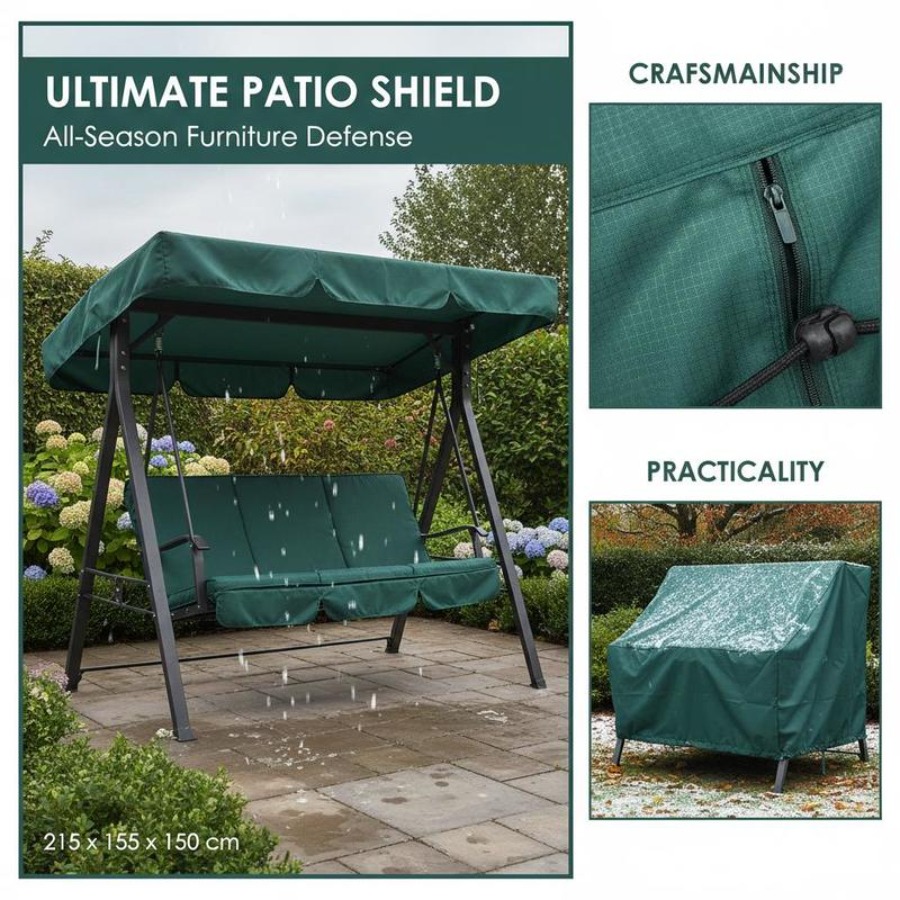 Patio 3 Seater Swing Chair Ben - Outdoor Furniture With Covers recensie en prijs