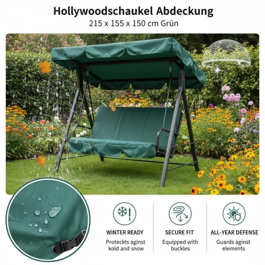 Patio 3 Seater Swing Chair Ben - Outdoor Furniture With Covers recensie en prijs