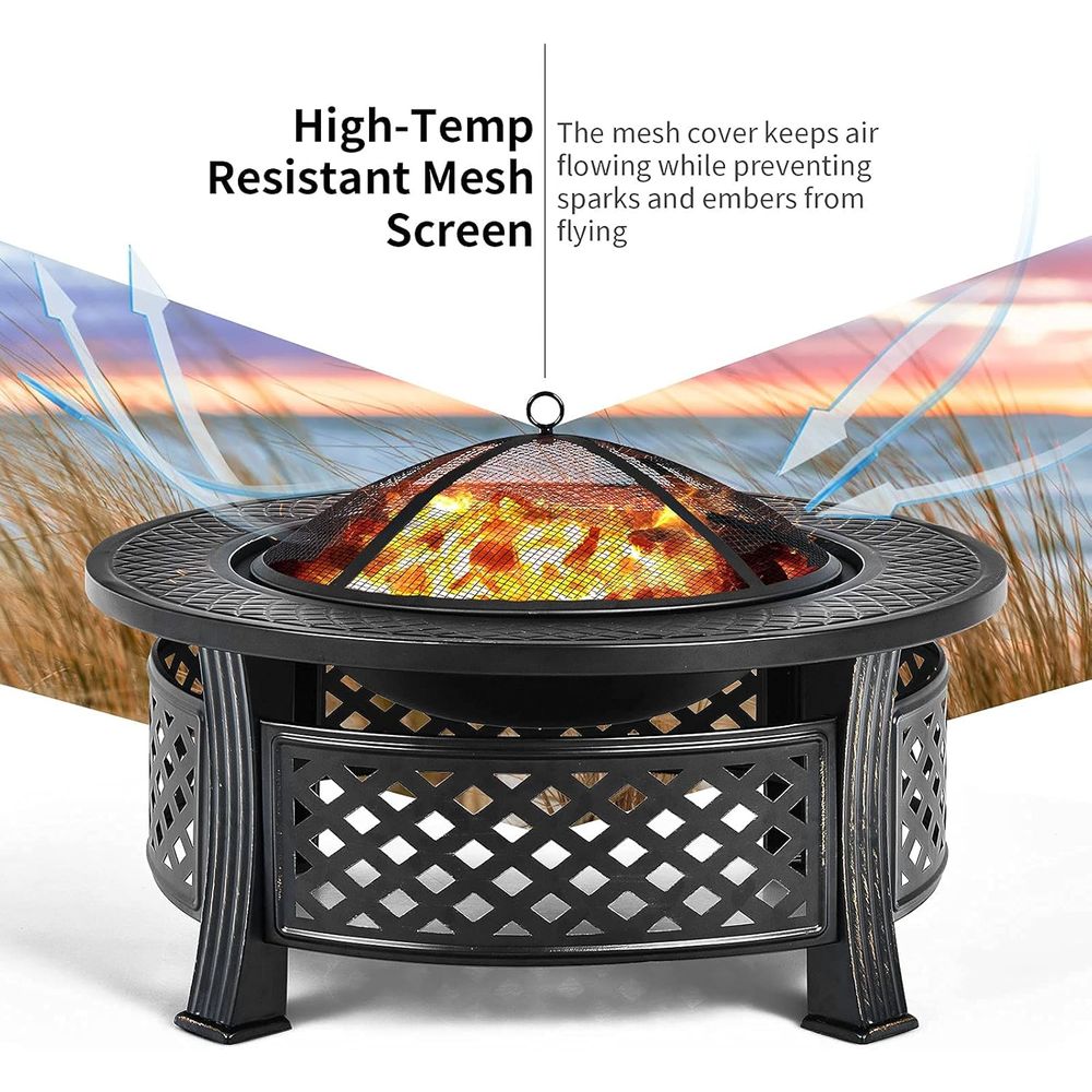 32-inch Outdoor Wood-Burning F - Fire Pit Bowl recensie en prijs