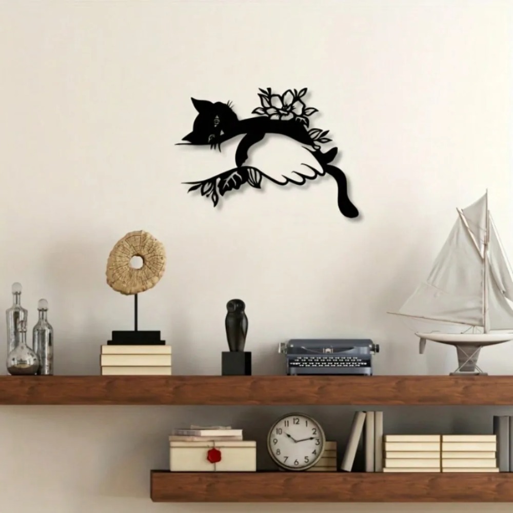 Art Deco Cat Wall Decor, Metal - Outdoor Furniture Decor recensie en prijs