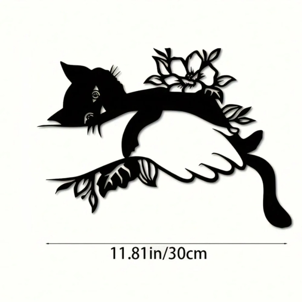 Art Deco Cat Wall Decor, Metal - Outdoor Furniture Decor recensie en prijs