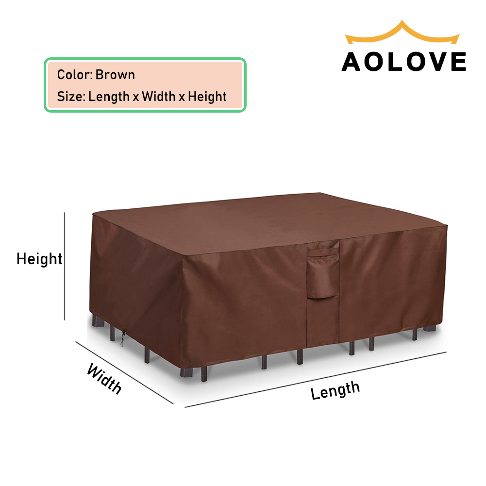 Brown 420D HEAVY DUTY Outdoor  - Outdoor Furniture Fabric Waterproof recensie en prijs