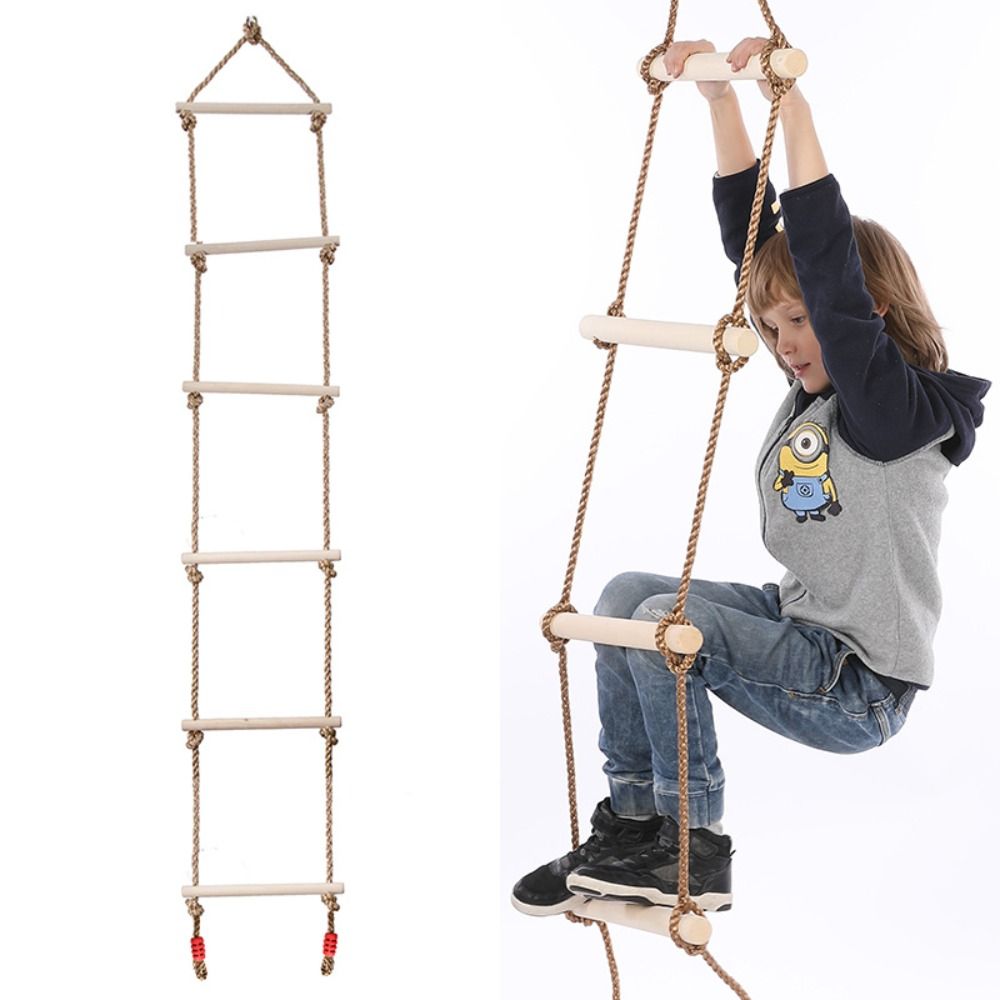 Swing Rope Climbing Ladder wit - Outdoor Furniture Upholstery recensie en prijs