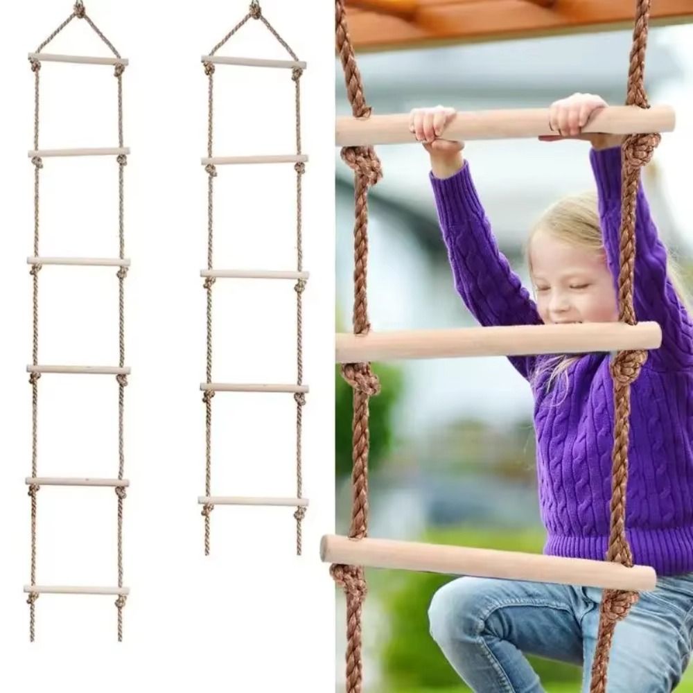 Swing Rope Climbing Ladder wit - Outdoor Furniture Upholstery recensie en prijs