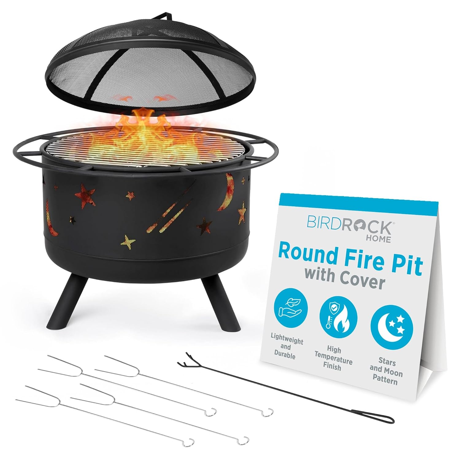 30″ Round Wood-Burning Fire Pi - Fire Pit Bowl recensie en prijs