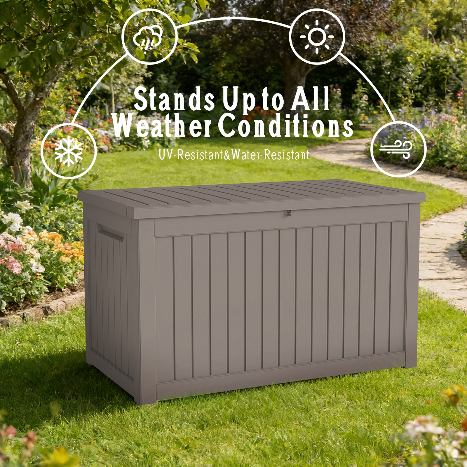 230GAL Gallon Waterproof Large - Outdoor Furniture With Storage For Cushions recensie en prijs
