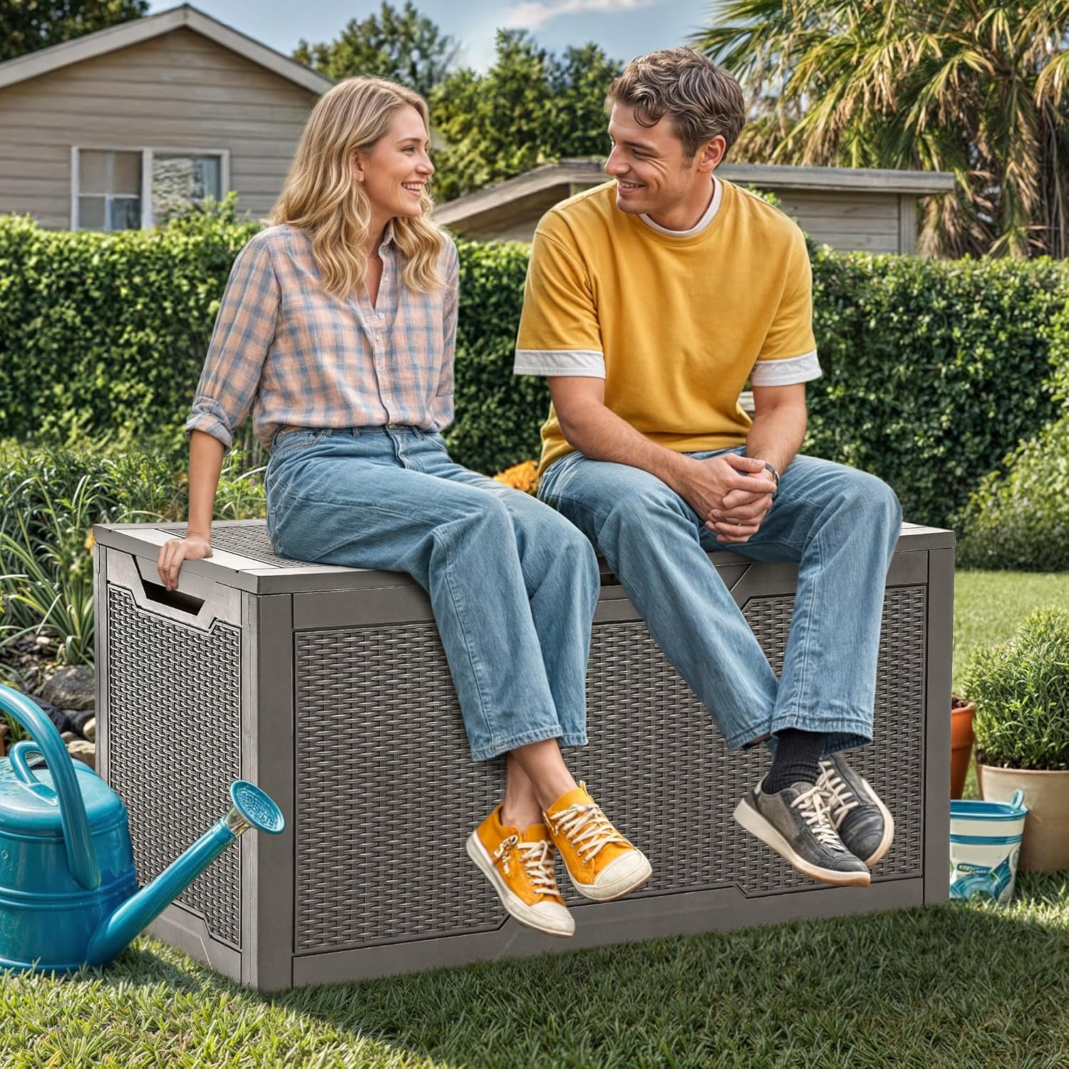 100 Gallon Large Deck Box, Out - Outdoor Furniture With Storage For Cushions recensie en prijs