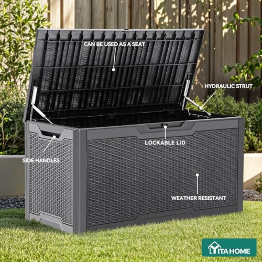 100 Gallon Large Deck Box, Out - Outdoor Furniture With Storage For Cushions recensie en prijs