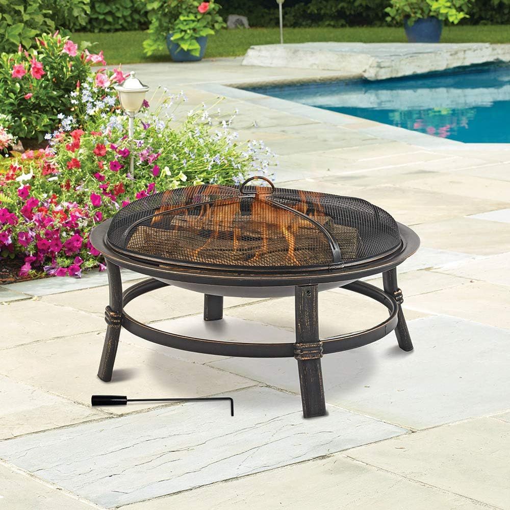 Copper-Tone Outdoor Fire Pit B - Fire Pit Bowl recensie en prijs