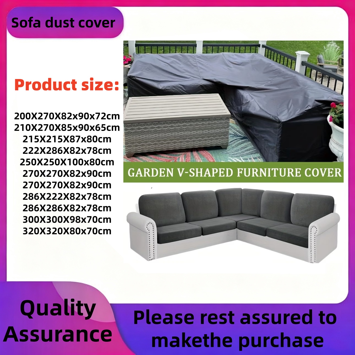 eavy-Duty Outdoor V-Shaped Fur - Outdoor Furniture With Covers recensie en prijs