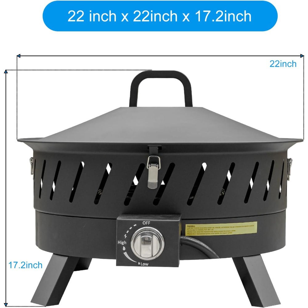 22 inch Portable Propane Fire  - Fire Pit Bowl recensie en prijs