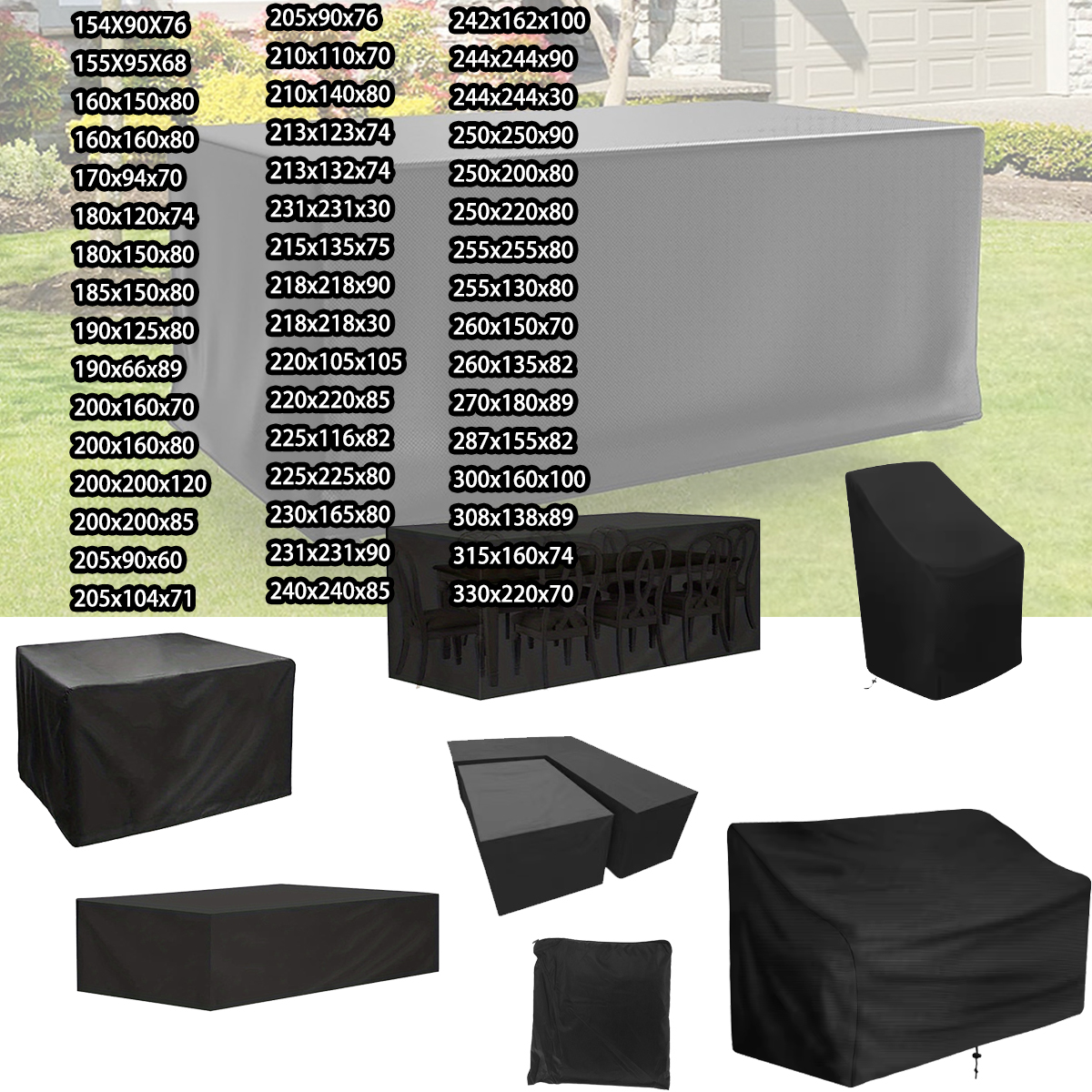 218 Sizes of Patio Furniture C - Outdoor Furniture Fabric Waterproof recensie en prijs