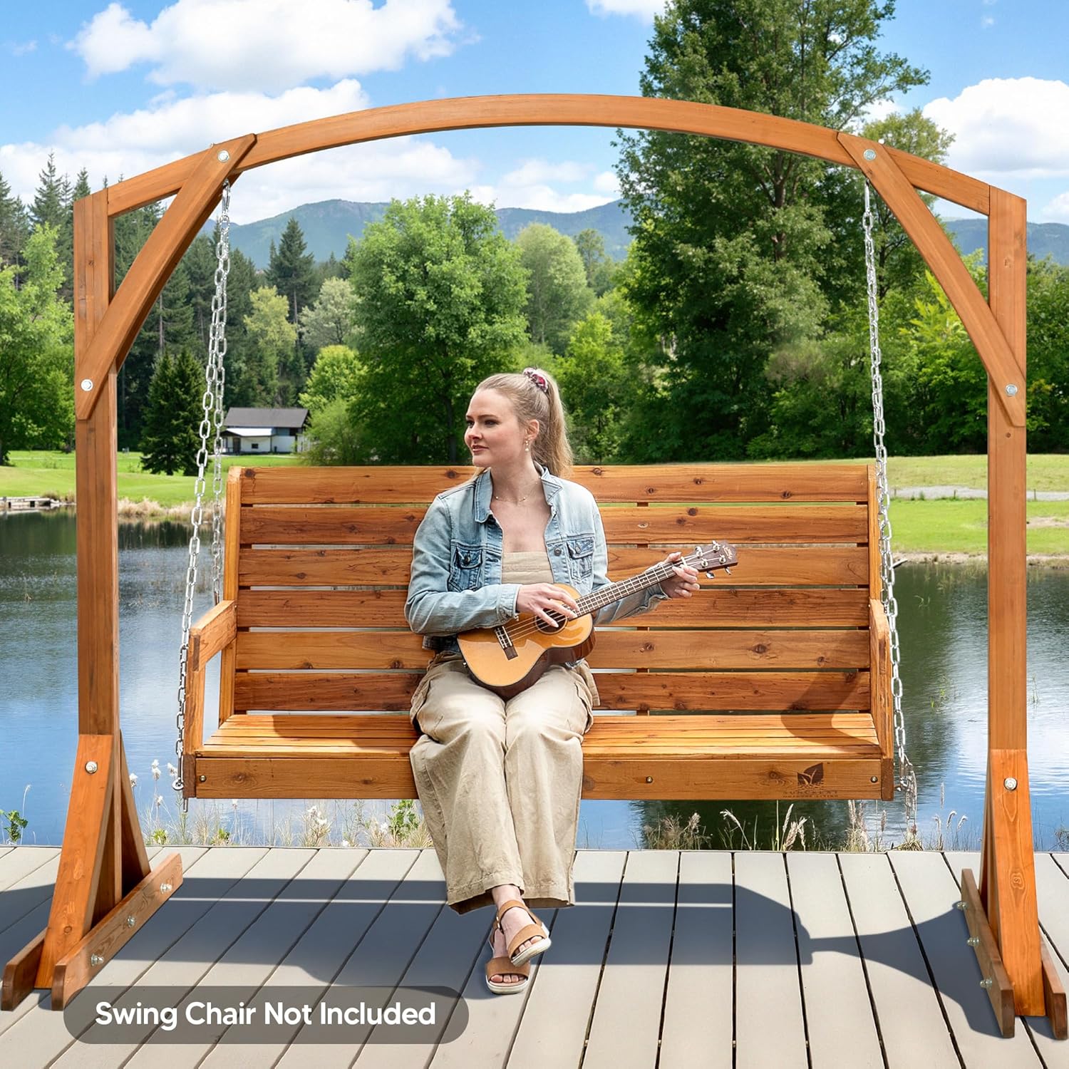 Heavy Duty Wooden Swing Frame  - Outdoor Furniture Heavy recensie en prijs