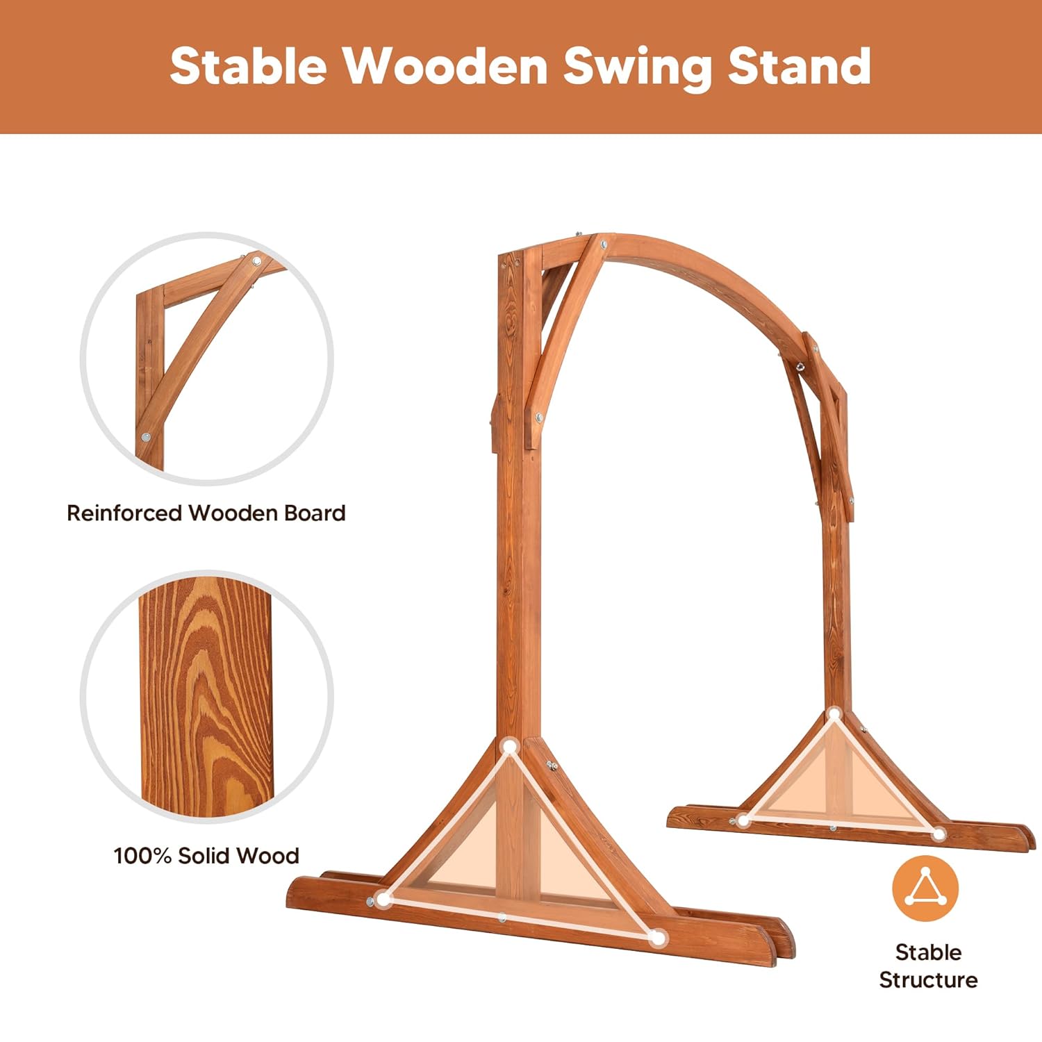 Heavy Duty Wooden Swing Frame  - Outdoor Furniture Heavy recensie en prijs