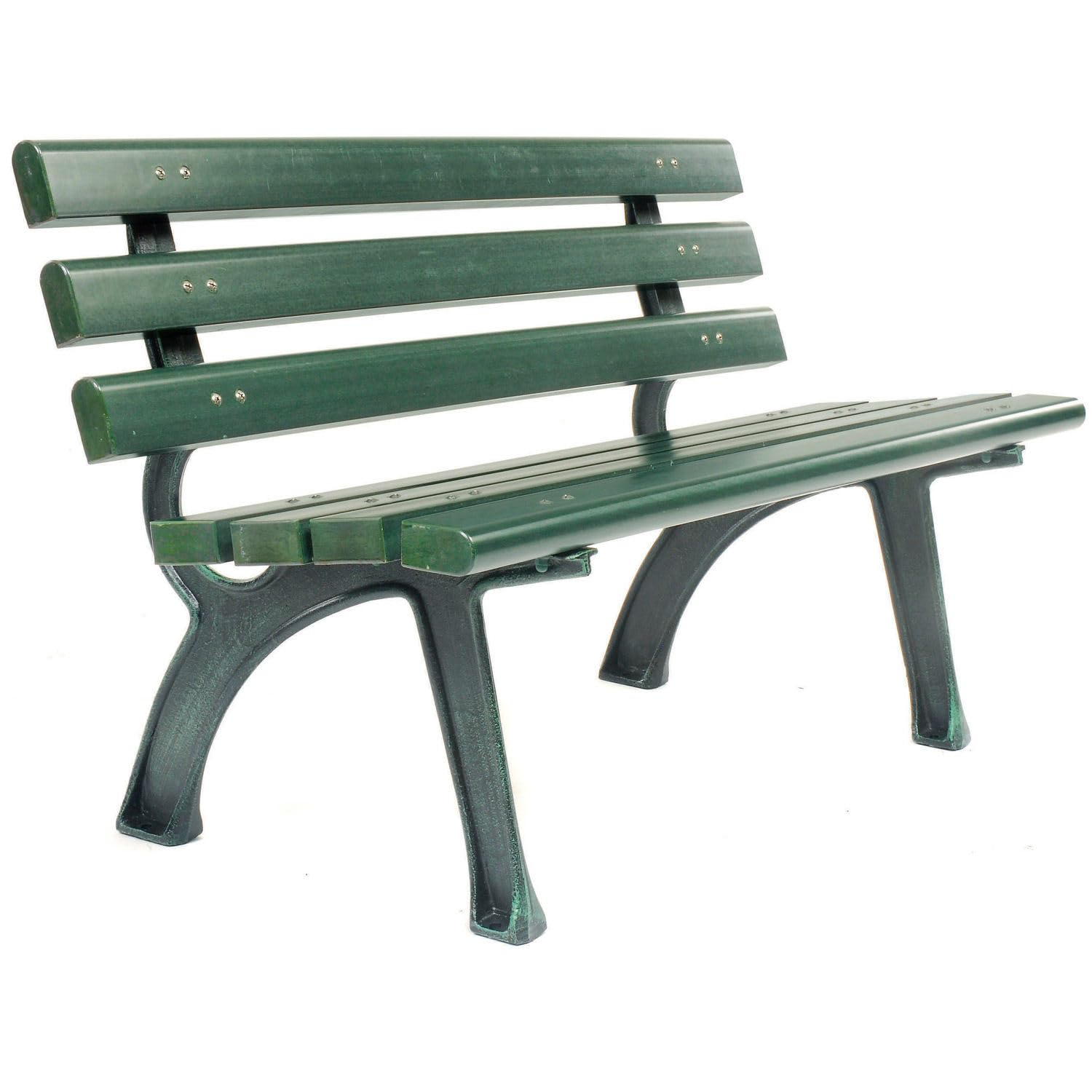 4ft Outdoor Park Bench with Ba - Outdoor Furniture Recycled Plastic recensie en prijs