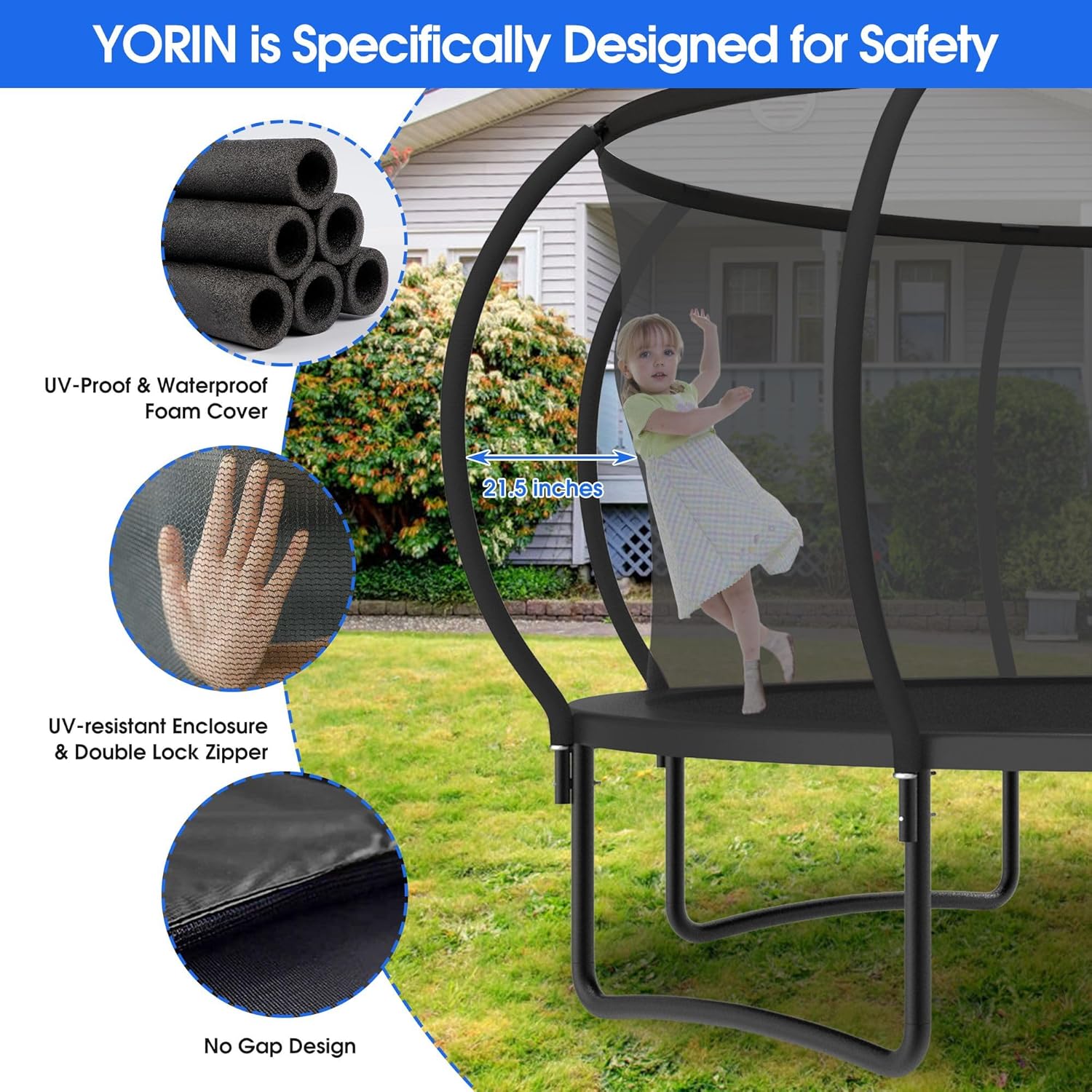Large Outdoor Trampoline with  - Outdoor Furniture Heavy recensie en prijs