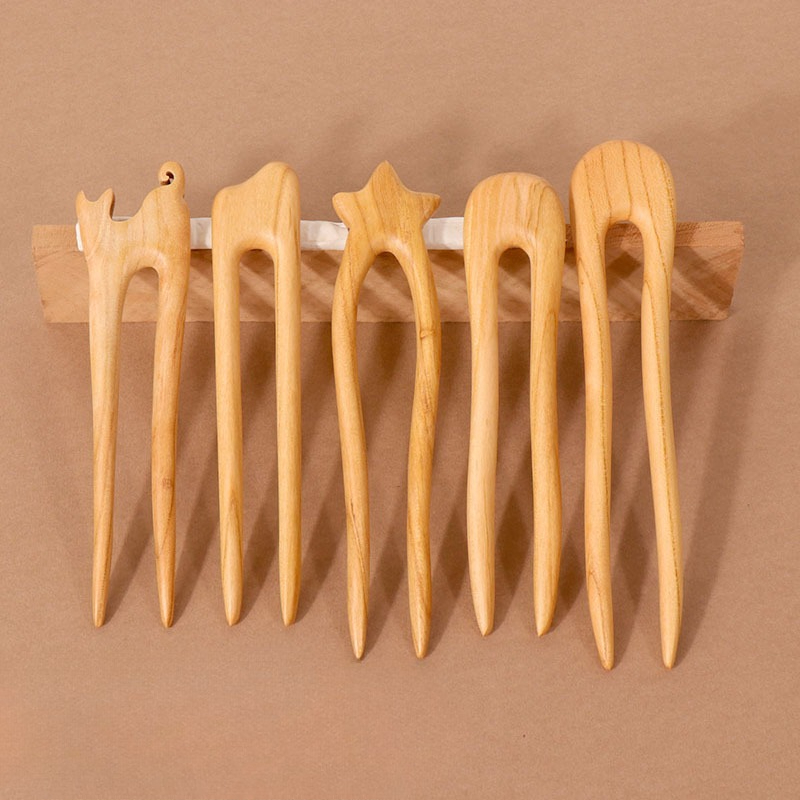 Peach Wood U-shaped Hairpin An - Outdoor Furniture Decor recensie en prijs