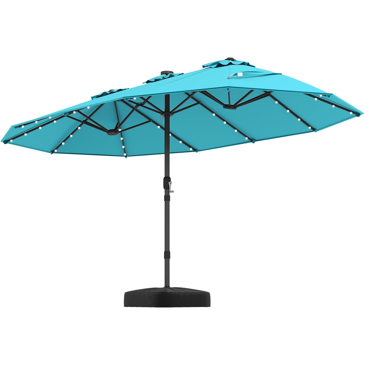 15FT Double-Sided Solar Patio  - Outdoor Furniture Umbrella recensie en prijs