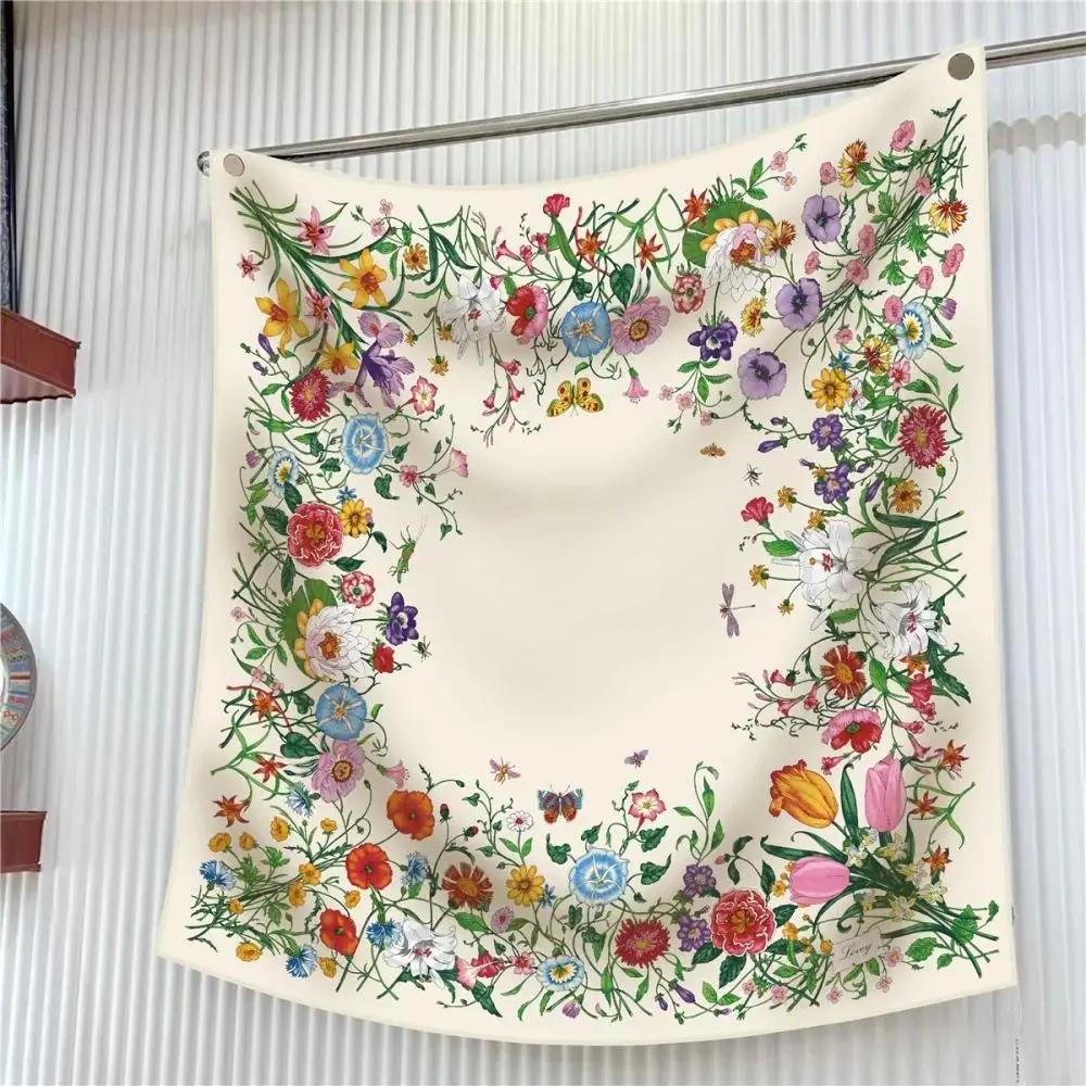 New 90cm Scarf Flower Printing - Outdoor Furniture Decor recensie en prijs