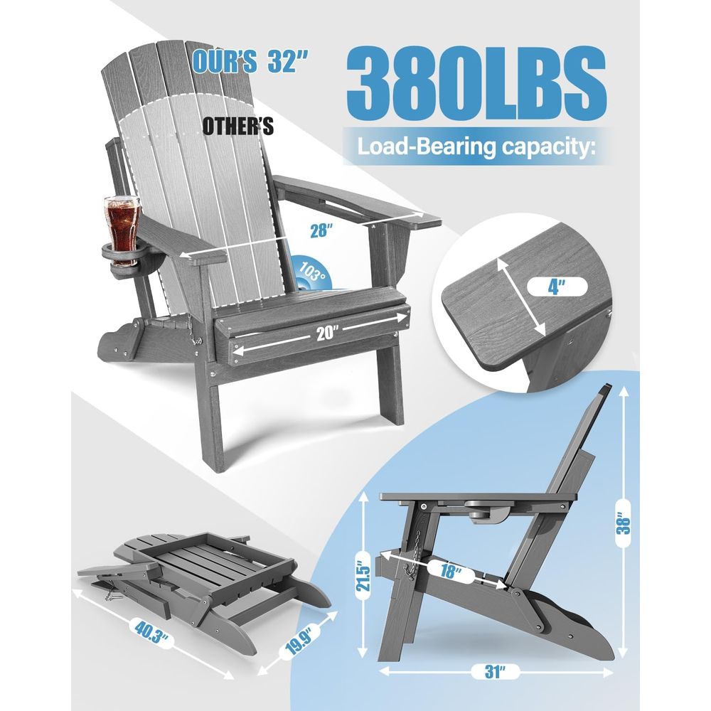 2-Pack Recycled Plastic Adiron - Outdoor Furniture Recycled Plastic recensie en prijs