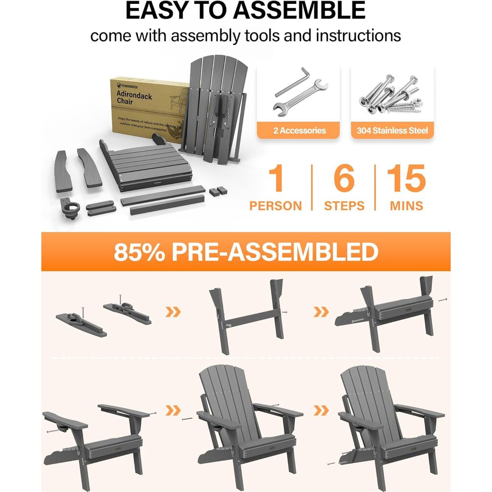 2-Pack Recycled Plastic Adiron - Outdoor Furniture Recycled Plastic recensie en prijs