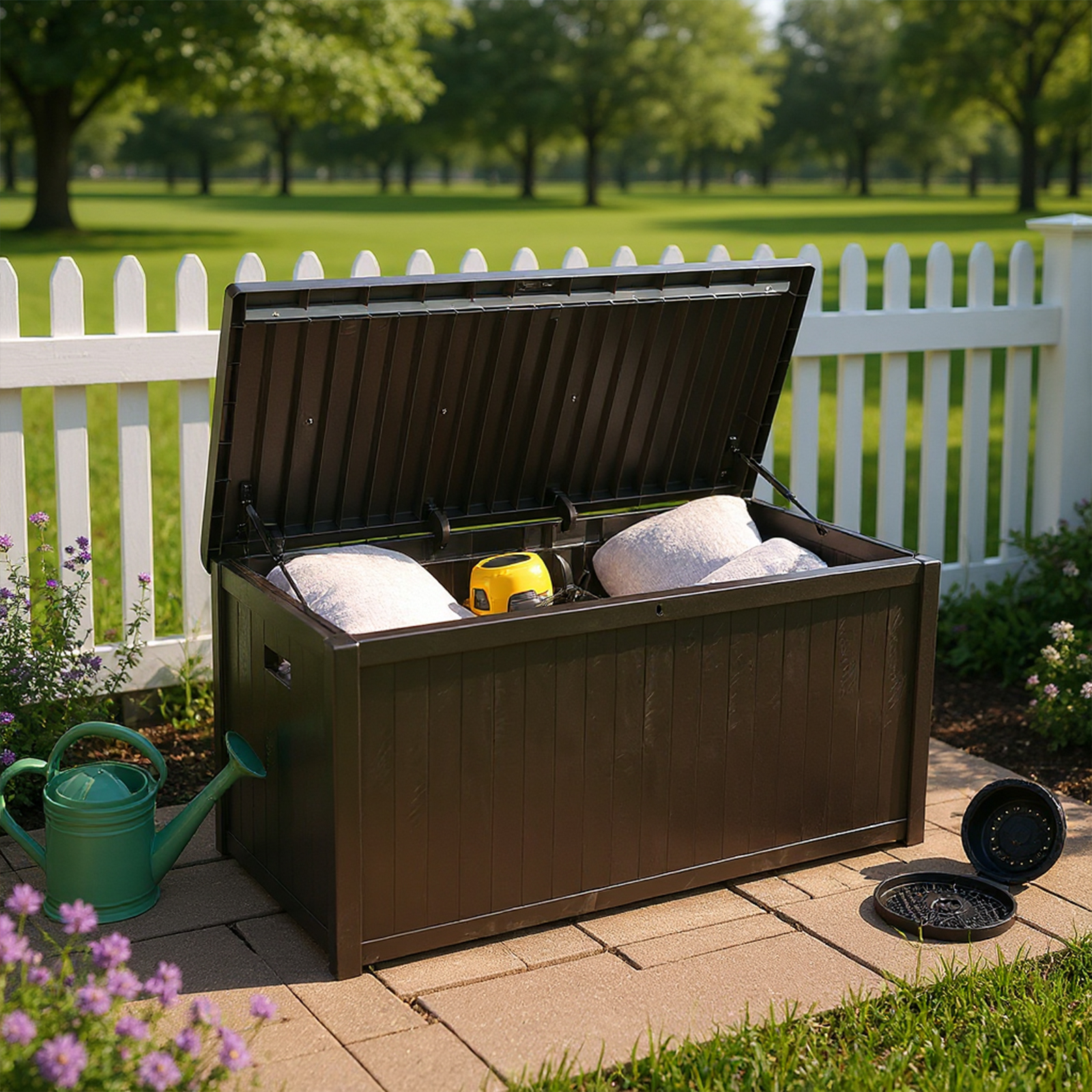Large Garden Chest Lockable Or - Outdoor Furniture With Storage For Cushions recensie en prijs