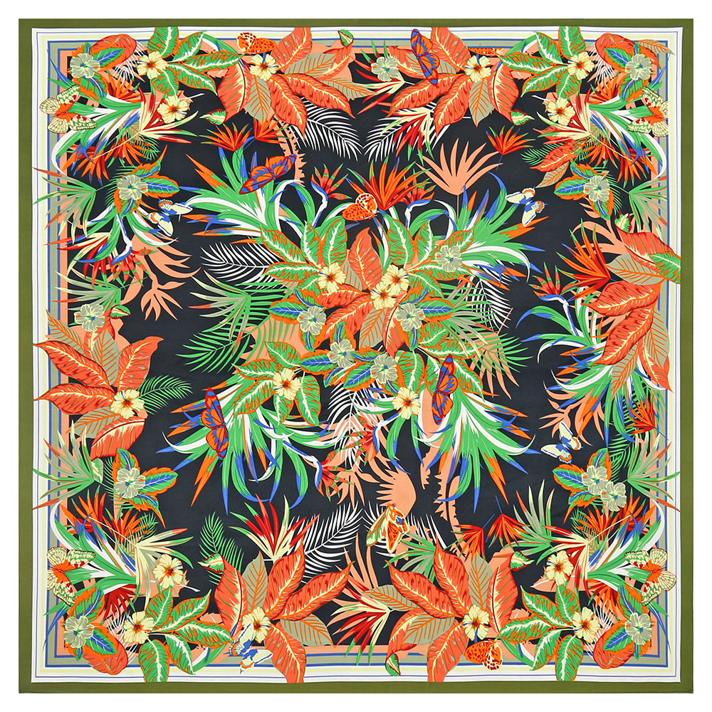 130cm Silk Square Scarf Tropic - Outdoor Furniture Decor recensie en prijs
