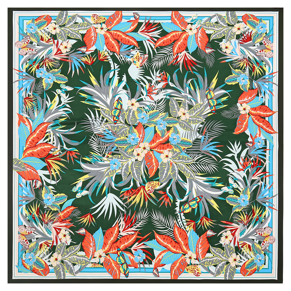 130cm Silk Square Scarf Tropic - Outdoor Furniture Decor recensie en prijs