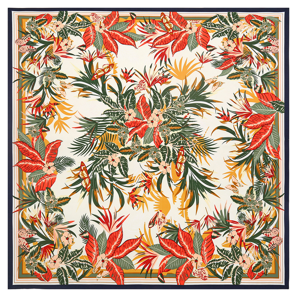 130cm Silk Square Scarf Tropic - Outdoor Furniture Decor recensie en prijs
