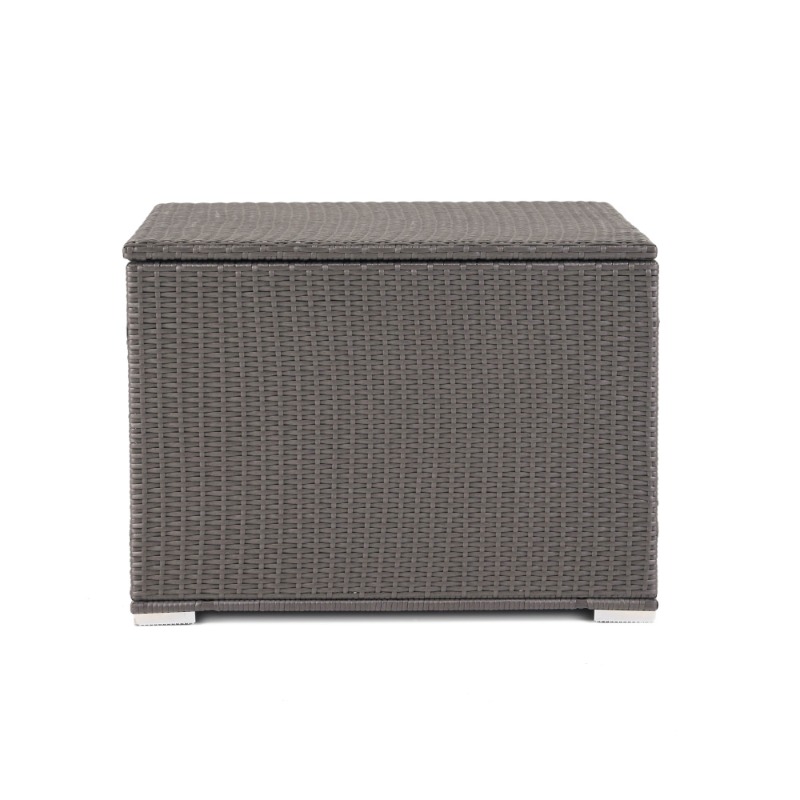 Dark Gray Rattan Outdoor Stora - Outdoor Furniture With Storage For Cushions recensie en prijs