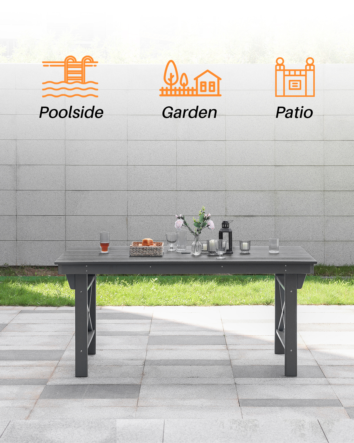 Free US Shipping HDPE Outdoor  - Outdoor Furniture Recycled Plastic recensie en prijs