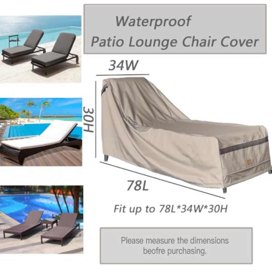 Patio Chaise Lounge Cover Wate - Outdoor Furniture Heavy recensie en prijs