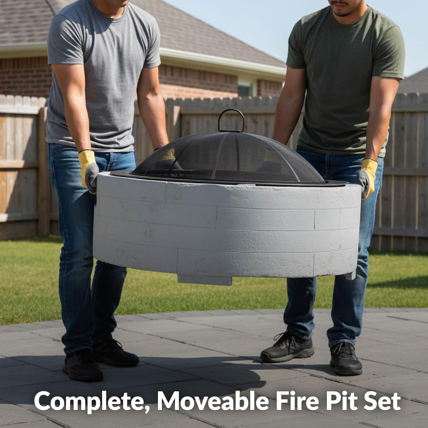 Sunnydaze 36-Inch Faux Stone F - Fire Pit Bowl recensie en prijs
