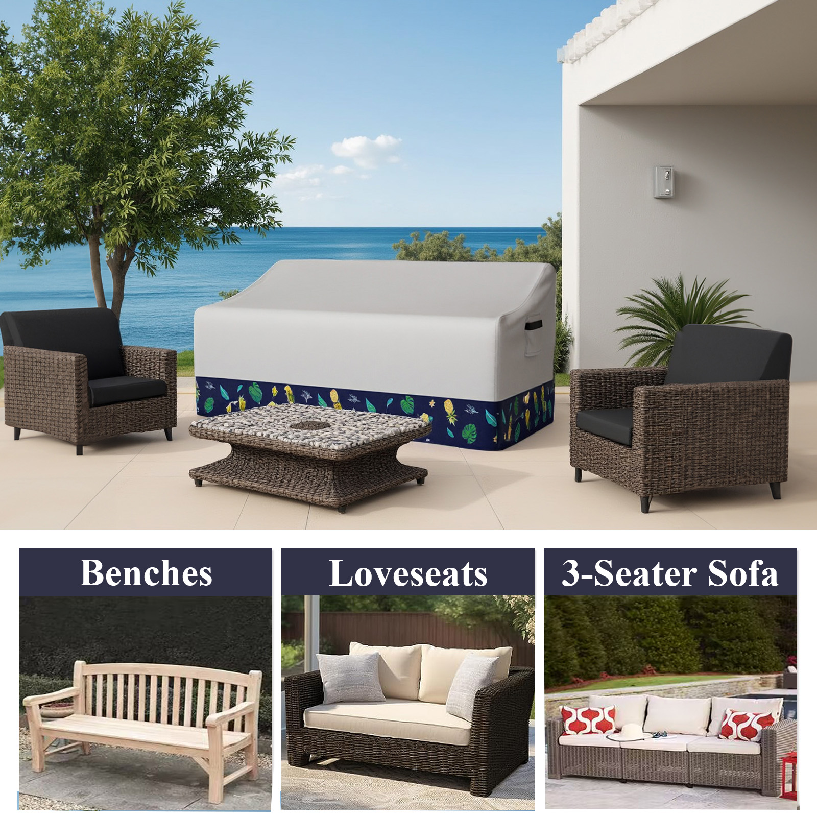 Outdoor Sofa Cover Waterproof  - Outdoor Furniture Fabric Waterproof recensie en prijs