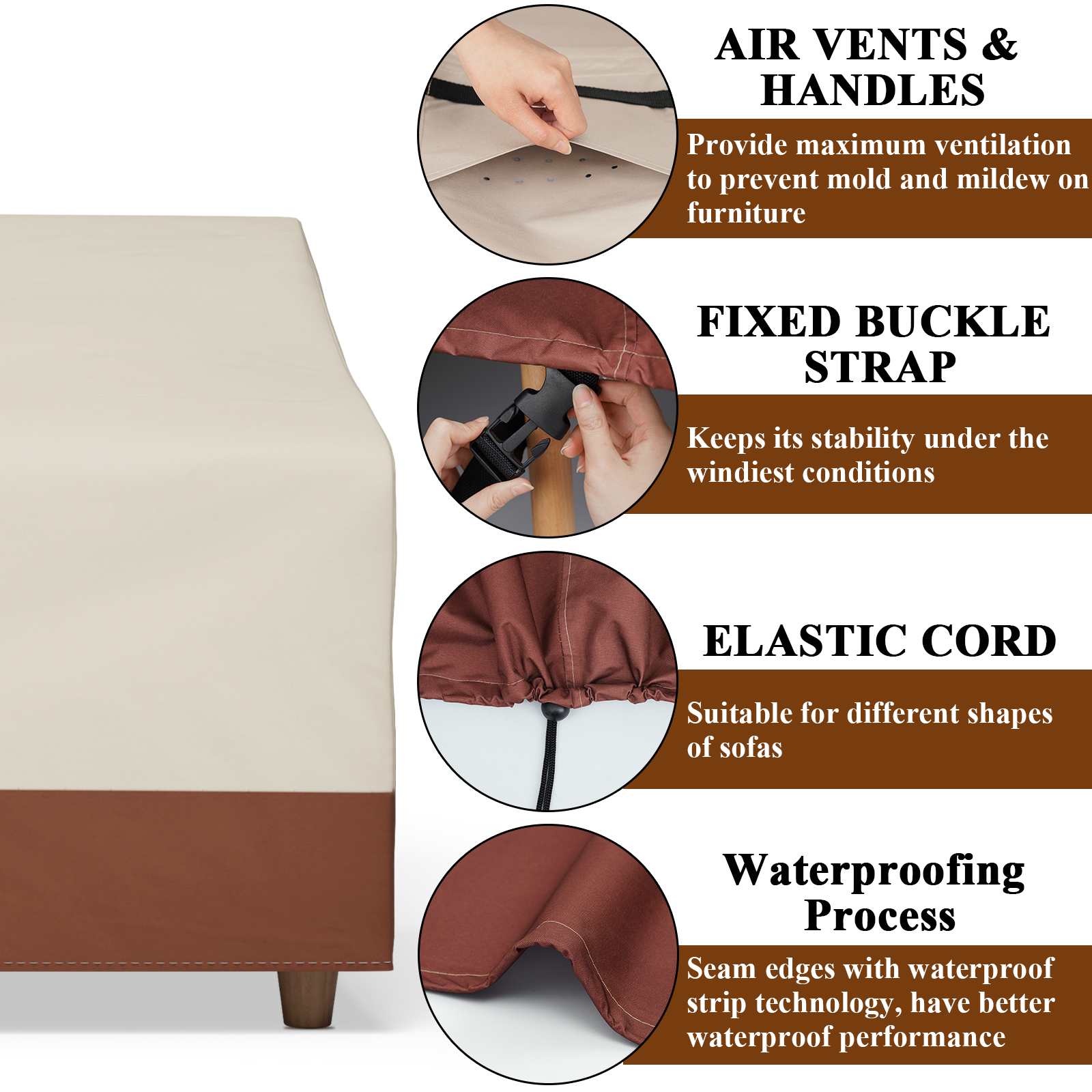 Outdoor Sofa Cover Waterproof  - Outdoor Furniture Fabric Waterproof recensie en prijs