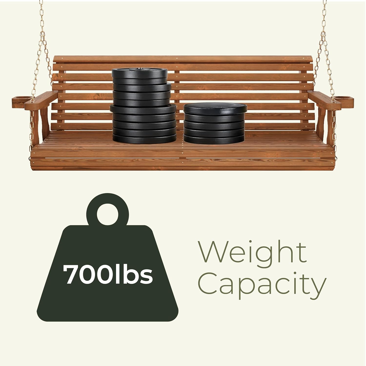 Heavy Duty 700Lb Porch Swing w - Outdoor Furniture Heavy recensie en prijs
